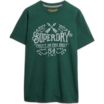 Superdry - Outdoor Flock T-shirt met relaxte pasvorm - Heren - T-shirts