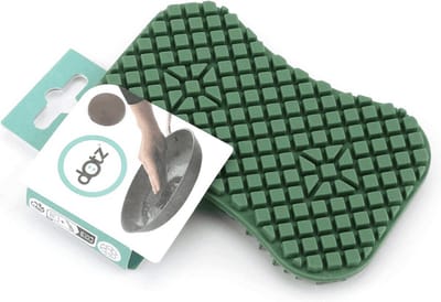 Dotz schuurspons uit silicone donkergrijs 12x8cm