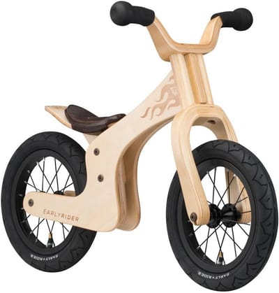 Loopfiets Hout 1.5 Jaar+ - Lichtgewicht Houten Fiets voor Balans en Zelfvertrouwen