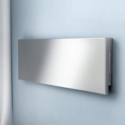 Klaptafel Wandmontage - Hangblad Bureau - Ruimte Besparen - Roestvrij Staal - L50xW40cm - Zilverkleurig