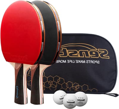 Tafeltennis-set - ITTF-gecertificeerde tafeltennisbatjes - beginners gezinnen professionals