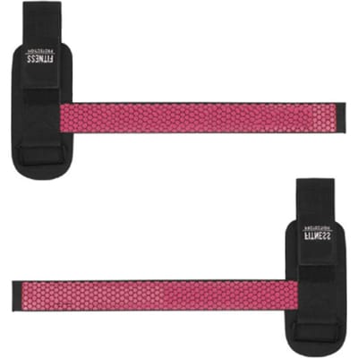 2 STUKS Gewichtheffen Polsband Zwart en Rozerood Katoen Nylon Siliconen Antislip Polsband voor pink