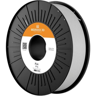 BEDROCK 3D PLA-0023a075 PLA Grey 1.75 mm 750 g Filament PLA kunststof 1.75 mm 750 g Grijs 1 stuk(s)