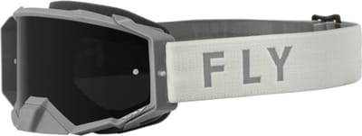 FLY Racing Zone Pro Goggle Grey W Dark Smoke Lens