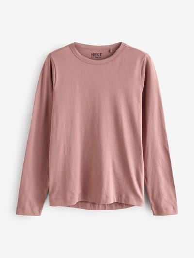 Next - Dames - T-shirt met lange mouwen en ronde hals - Roze