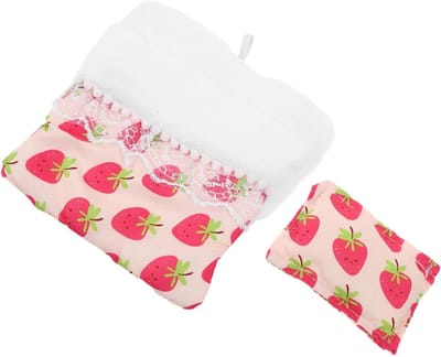 Poppen Slaapzak - Poppenbeddengoed - Poppenhuis Decoratie - Inclusief Kussen - 14.5 cm - Multi
