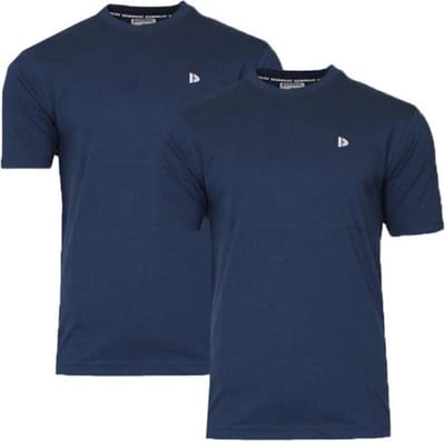 2-Pack Donnay - T-shirt (Vince) - Sportshirt - Heren - Navy (010) - maat S