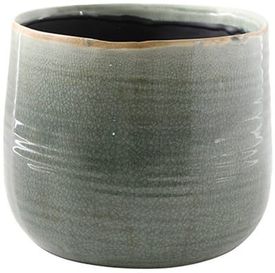 Ter Steege Bloempot Craquelé Mint-Groen D 26 cm H 21 cm