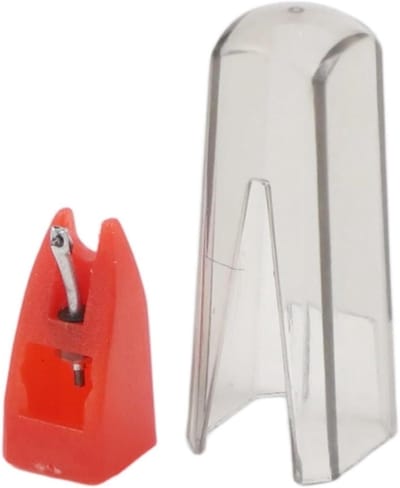 Vervangende Naald - Platenspeler Naald - Muziek Afspelen - Verbeterde Geluidskwaliteit - 6 x 4 x 3 cm - Rood