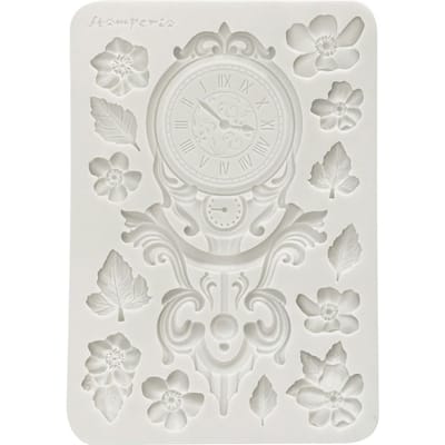 Silicon vorm A5 "Gardens of Time", Clock and Flowers