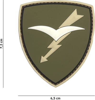 101 Inc Embleem 3D Pvc Paratroopers Brigade Folgore Groen 20063