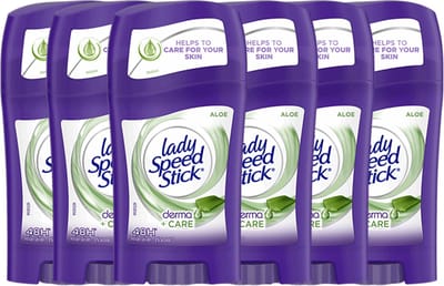 Lady Speed Stick Aloe Derma Care Deodorant Vrouw - Stick - 48uur Sensuele Frisheid en Milde Verzorging door Aloe Vera - 6 x