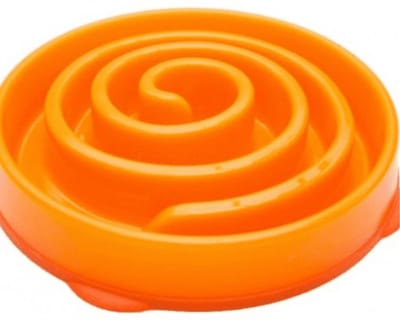 Pawise Slow Feeder Swirl Grijs - Hondenvoerbak - Ø30x5 cm