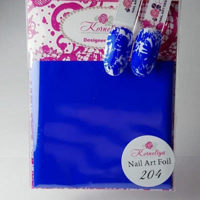 Korneliya Nailart folie - Transfer folie - Nagel Folie Mat CraquelÃ© Blauwlila 204