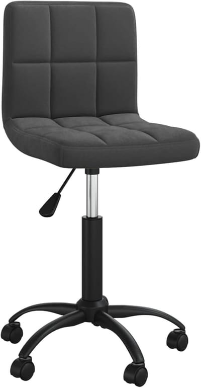 Eetkamerstoel - Draaistoel Keukenstoel - Comfortabel Zitten - Verstelbare Zithoogte - 40 x 47 x 87.5 cm - Zwart