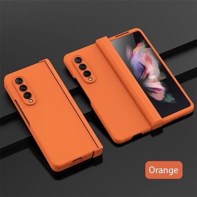 Ultradunne Opvouwbare Schokbestendige Hoes Voor Samsung Galaxy Z Fold 4 6 Fold4 Fold3 Fold 5 360 Volledige Bescherming Snoepkleur Harde Cover for Galaxy Z Fold4(7.6")