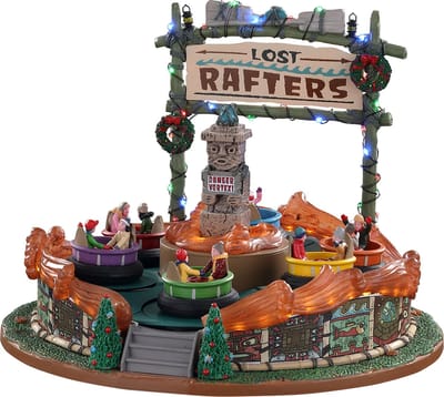 Lemax - 'Lost Rafters' - Verlichte attractie met animatie & muziek/geluid - Inclusief adapter