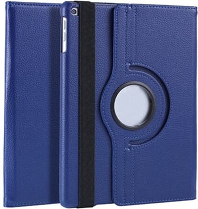 DrPhone SCS4 PU lederen 360 graden Roterende Case – Geschikt voor iPad Pro 10.5 2017 - Back Cover – Blauw