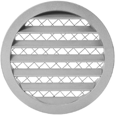 160mm Ventilatierooster met Muisbescherming - Aluminium en Weerbestendig