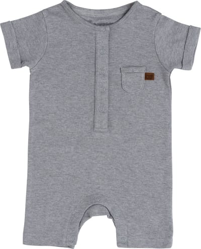 Baby's Only Boxpakje korte mouw Melange - Grijs - 68 - 100% ecologisch katoen - GOTS