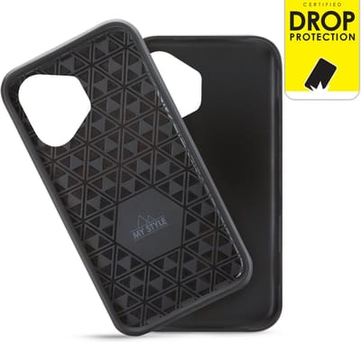 My Style Hoesje geschikt voor Apple iPhone 16 Telefoonhoesje Hardcase | My Style Tough Backcover Shockproof | Schokbestendig iPhone 16 Telefoonhoesje | Anti Shock Proof - Zwart