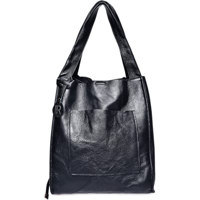 Isabella Rhea Zwart Rundleer Tas