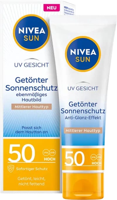 NIVEA SUN UV Gezicht BB Cream SPF50 – Getinte Zonnebrandcrème voor Gezicht – 50 ml