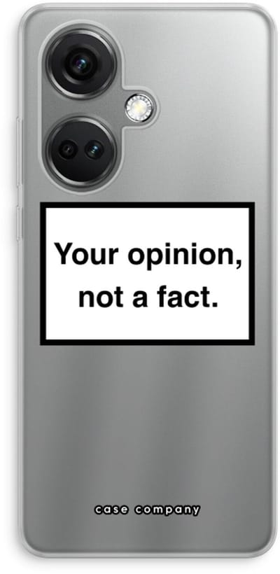 Case Company® - Hoesje geschikt voor OnePlus Nord CE 3 hoesje - Your opinion - Soft Cover Telefoonhoesje - Bescherming aan alle Kanten en Schermrand
