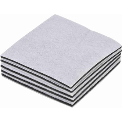 Lot de 5 filtres universels pour moteur d'aspirateur, pré-filtre 150 x 150 mm white