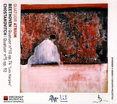 Quatuor Atrium - Beethoven: Quatuor No. 10, Op. 74 "Les Harpes" | Chostakovitch: Quatuor No. 5 , Op. 92 (CD)