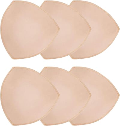 3 paar uitneembare BH-inzetstukken voor push-up effect, ademend en zacht - Beige