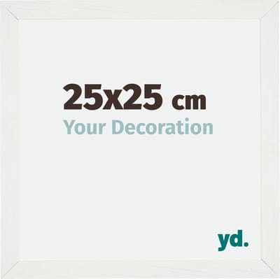 Your Decoration - Fotolijst 25x25 cm - MDF - Wit Geveegd - Mura