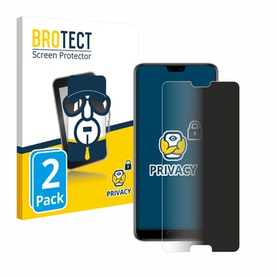 BROTECT - privacy screenprotector voor Huawei P20 Pro - Folie Beschermfolie Blauwlichtfilter 2 Stuks