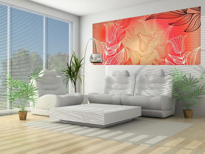 Pattern Flowers  Photo Wallcovering
