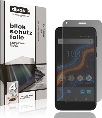 dipos – Matte Privacy Screenprotector geschikt voor Myria Compact E2 Plus | Anti-Spy Beschermfolie