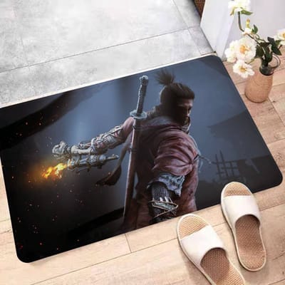Sekiro Game Shadows Die Twice Badmat Kinderkamer Slaapkamer Decoratie Balkon Antislip Deurmat Woonkamer Alfombra 40x60 cm