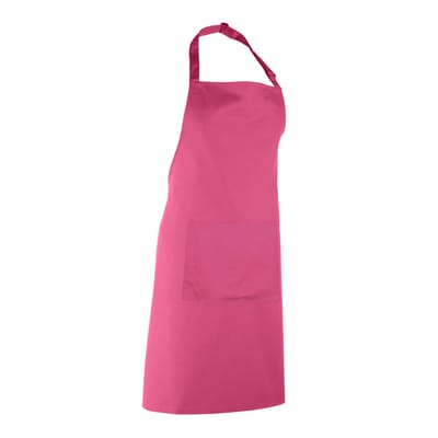Premier Dames/Dames Kleuren Bipschort Met Zak / Werkkleding (Pakket van 2) (Heet Roze)