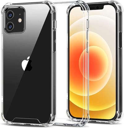 Hoesje Geschikt voor iPhone 12 / 12 Pro hoesje shock proof siliconen - TPU Schokbestendig backcover (verstevigde randen)