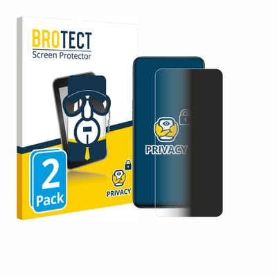 BROTECT - privacy screenprotector voor Oppo Reno 5G - Folie Beschermfolie Blauwlichtfilter 2 Stuks