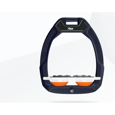 Veiligheidselementen voor paardrijden Plat Ultra Grip Bruin/Wit/Oranje Flex-On Safe-On