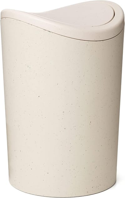 Badkameremmer - Prullenbakje - Afval Scheiden - Gemaakt van gerecycled plastic - 6 liter inhoud
