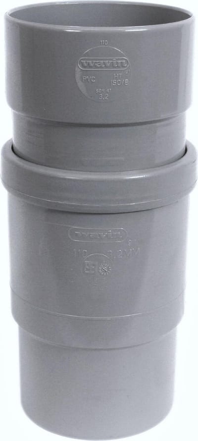 PVC Expansiestuk mof / spie 40mm