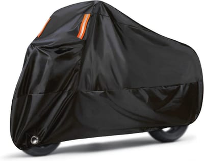 Universele Waterdichte Motorfiets Dekzeil voor Alle Weerselementen - Bescherming tegen Winter en Zomer - 116 x 43 x 55 inch