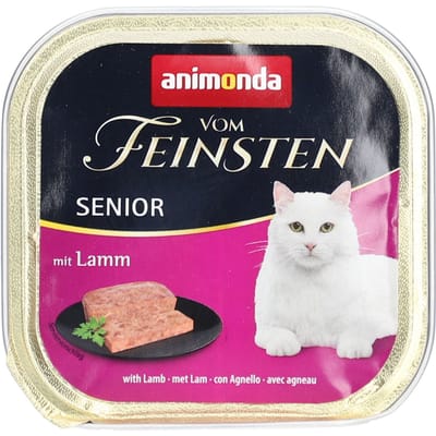 ANIMONDA Vom Feinsten Natvoer op basis van lamsvlees voor senior katten 100 Voeding