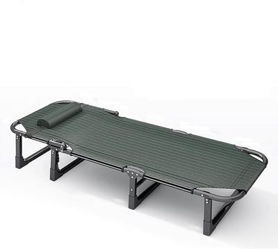 Opvouwbaar Kampeerbed - Ligstoel Buiten - Ontspannen in de natuur - 4 standen verstelbaar - 190 x 75 cm - Groen
