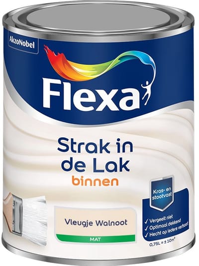 Flexa - Strak In De Lak Binnenlak Mat - Vleugje Walnoot - Mengverf - 750 Ml