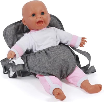 Verstelbare Poppendrager voor Baby-Poppen tot 55 cm - Geschikt als Buggy of Rugdrager