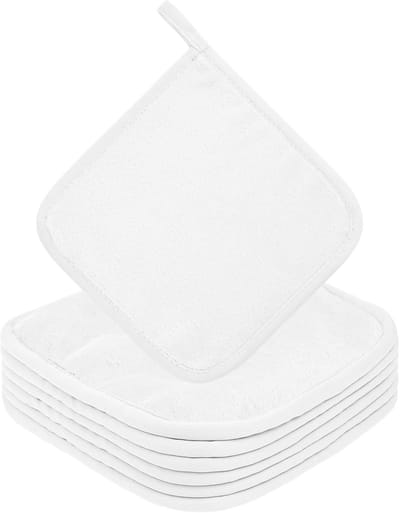 Zachte Microfiber Gezichtswipes voor Make-up Verwijderen, Herbruikbare Reinigingsdoekjes, 6 Stuks, 7.87 x 7.87 inch, Ultra Zacht en Effectief voor Gevoelige Huid