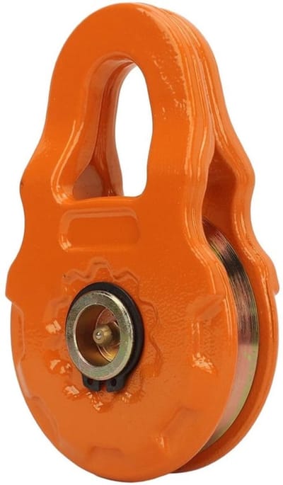 Snatch Block 25.000 Lbs - 12.500 Lbs Werklastlimiet - Stalen Constructie - Duurzaam - Lierkatrol - Naadloze Prestaties