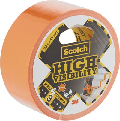 Plakband scotch high visibility 48mmx25m oranje | 6 stuks